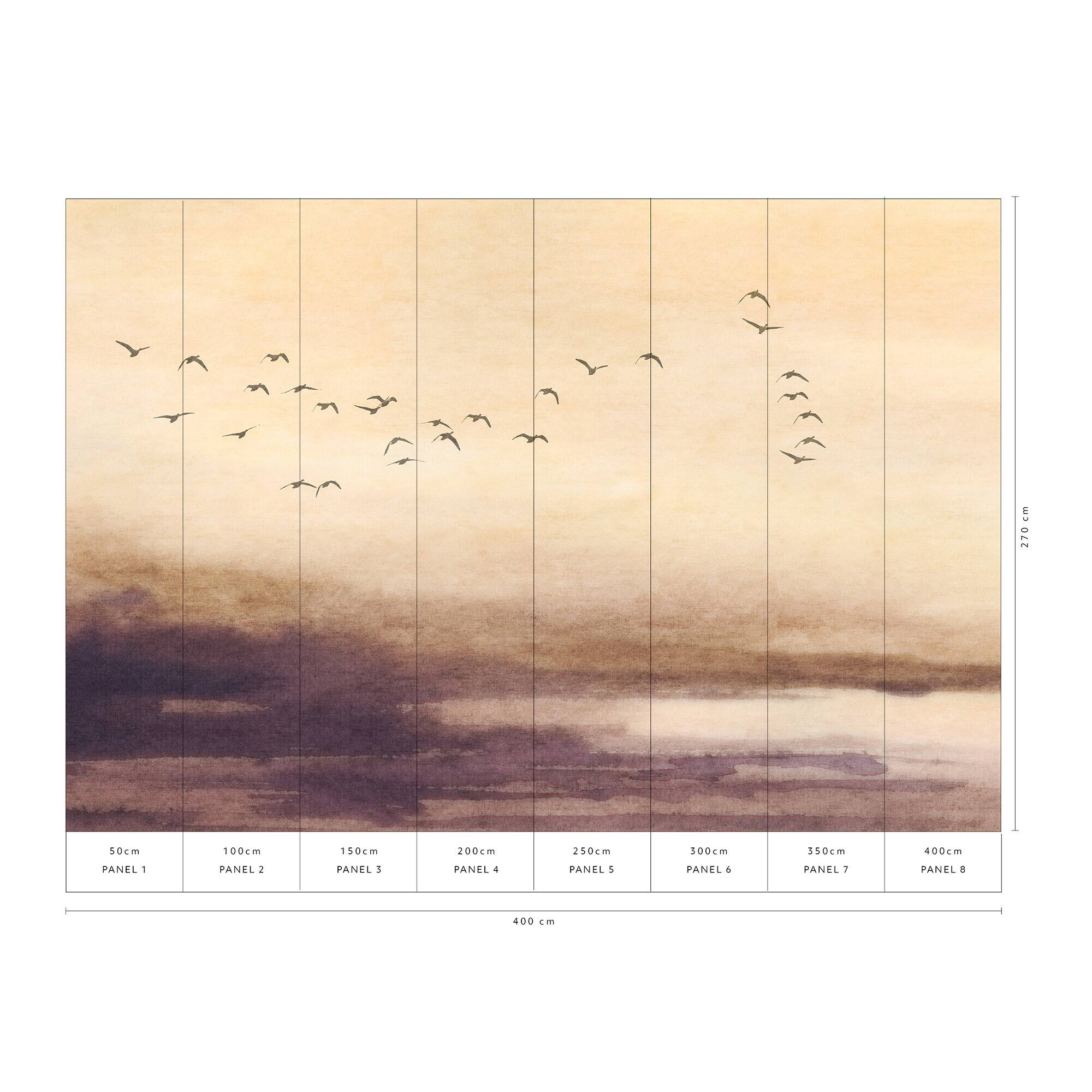 Designs Direct Silent Sky Beige Wall Mural